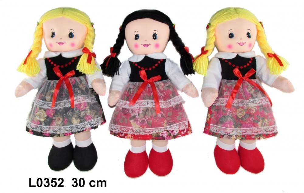 PLUSH TOY DOLL 30 CM SUN-DAY L0352 SUN-DAY